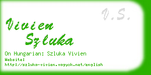 vivien szluka business card